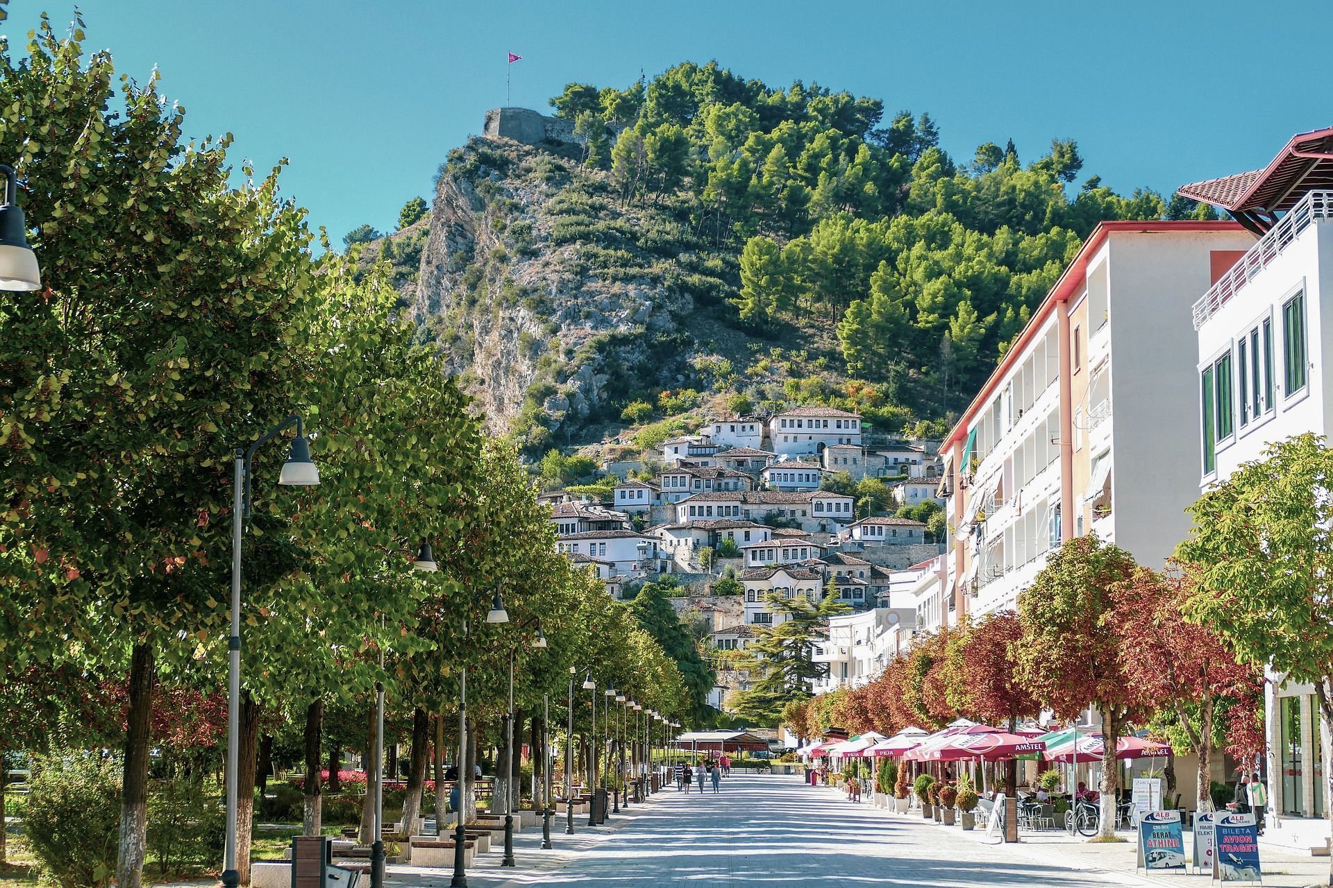 A sovereign muslim microstate might bring more developments like seen in this picture of Berat street in Albania.