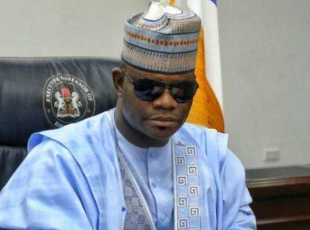 Ex-Governor Yahaya Bello before EFCC arraigned him in court over an alleged N110bn fraud case on Wednesday.