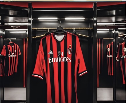 an image of ac Milan jersey, the very inspiration that made Samuel Chukwueze score the lone goal that sunk Udinese