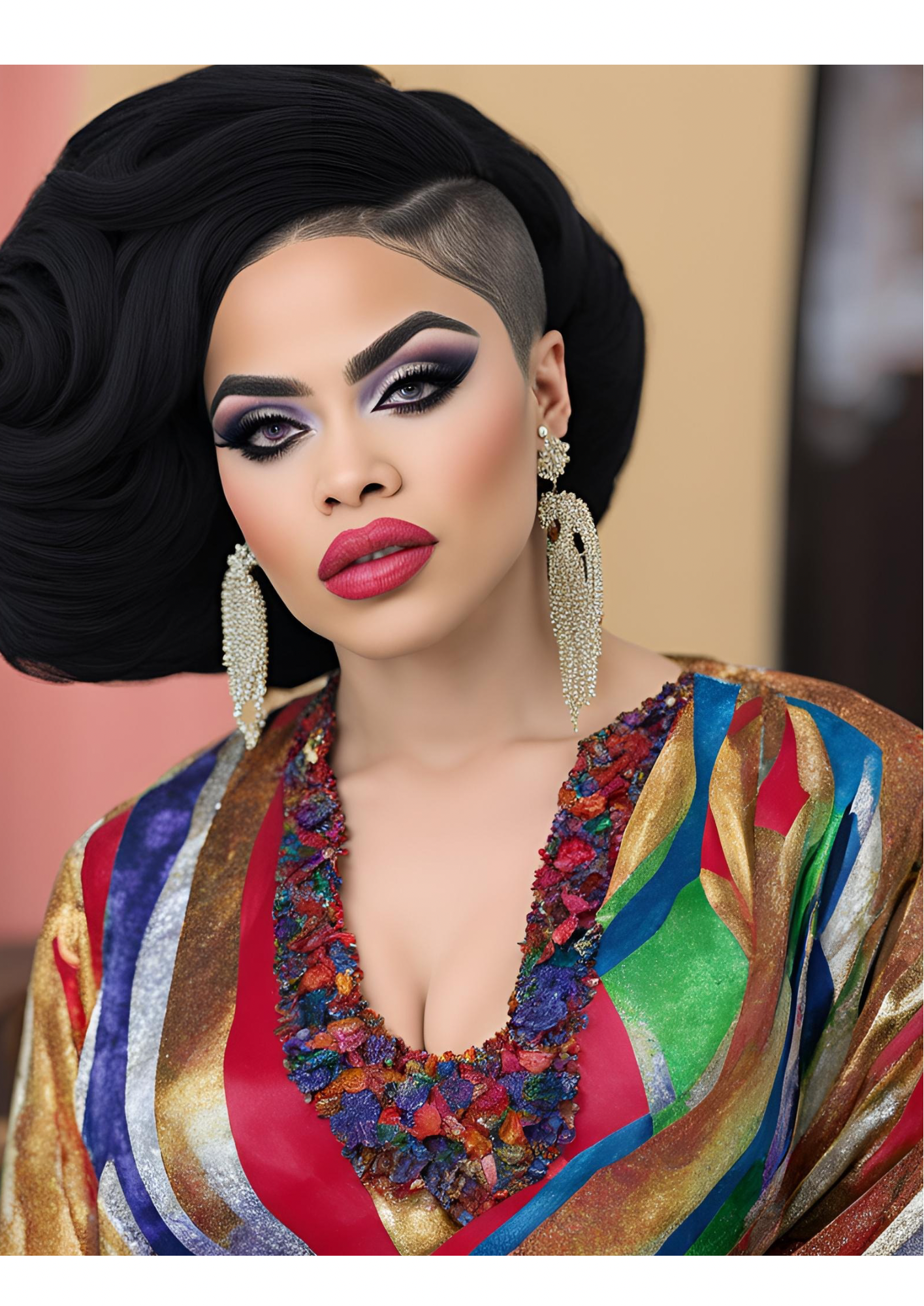 A generated image of cross-dresser Idris Oguneye, aka Bobrisky. He was recently rearrested at the Lagos airport. Reports say EFCC drills Bobrisky in Abuja to ascertain the claims of bribery he allegedly made against some of its officials.