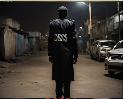 A computer-generated image of a DSS personnel used for illustration, as SERAP accuses Tinubu of using security agencies to intimidate them.