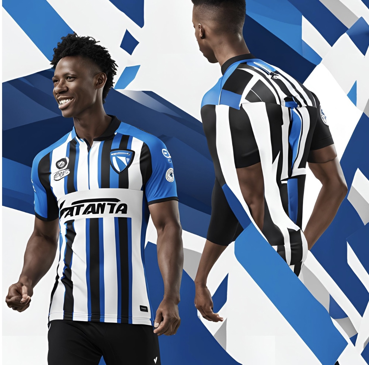 A generted image Atalanta jersey, used as Lookman sinks Napoli in a Seria A encounter.