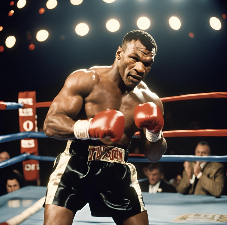 A generated image of the legendary box, used to illustrate "How Mike Tyson lost to Paul" in the much talked about bout.