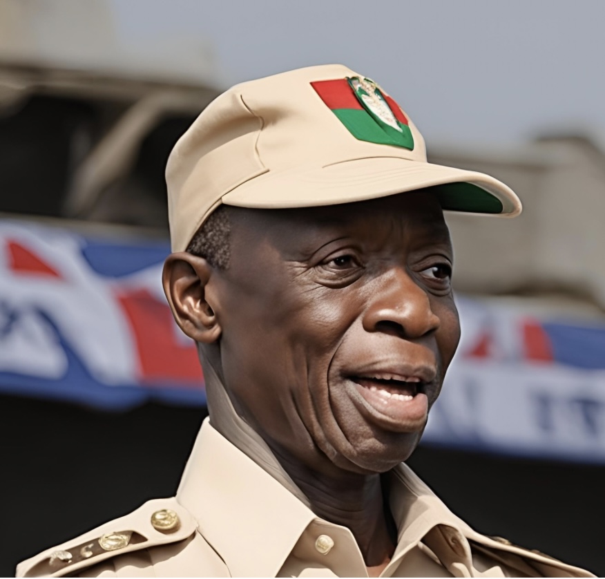 A computer generated image representing the senator, as Adams Oshiomhole causes ripples with his "774 thieves" comment.