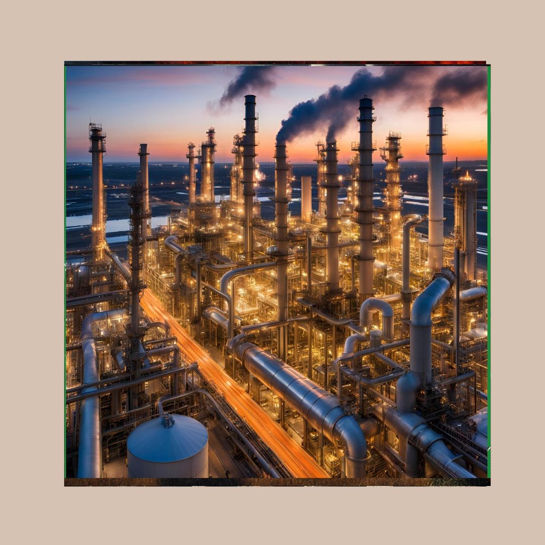 An image of a refinery, depicting oil and gas industry used with an article that examines the benefits of oil licensing rounds to stakeholders.