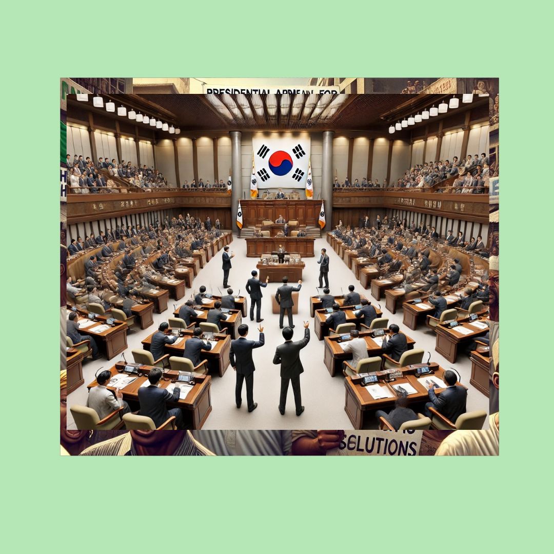 A generated image of South Korean parliament where President Yeol's fate was sealed following his failed martial law.